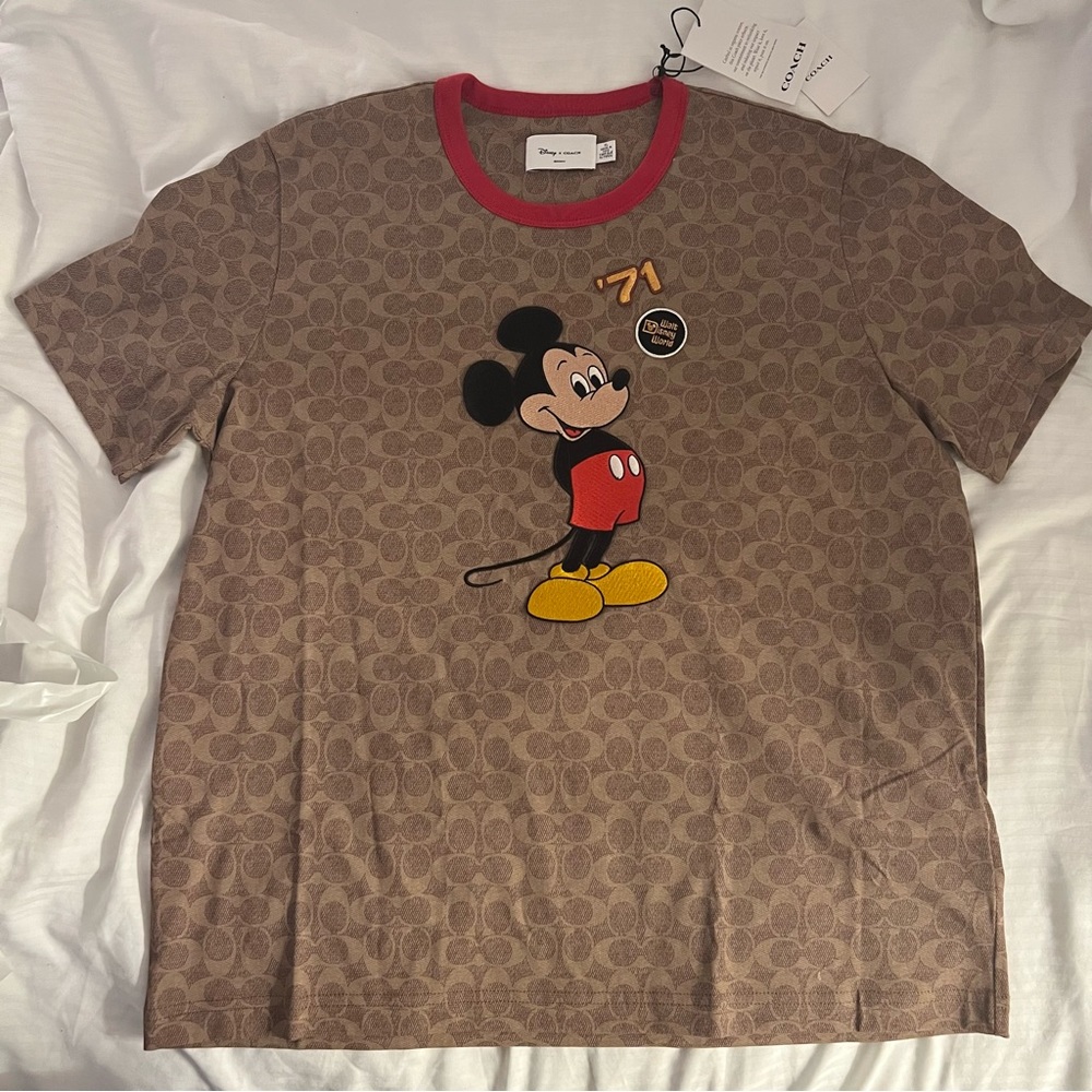 Disney X Coach Mickey Mouse T-Shirt In Organic Cotton